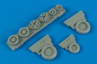 F-16C/CJ (block 50/52) weighted wheels Kinetic Tamiya