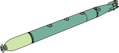 WW II German Torpedo Type G7e (3 pcs) CMK KN72025
