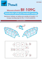 Canopy mask for Bf 109G - Standard AZ model - Image 1