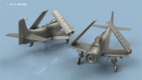 A-1 H Skyraider folded wings (5 planes)