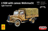 Mercedes-Benz L1500 Wehrmacht Light Truck 4x4 -with canvas top (Profi Line) - Image 1