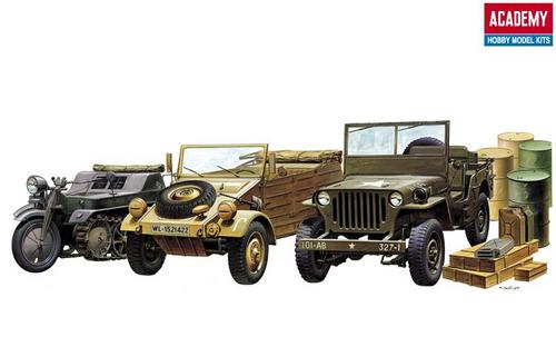 1:72 Light Vehicles OF Allied & Axis Dring WWII