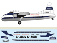Bristol 170 Superfreighter Mk.32 - British United