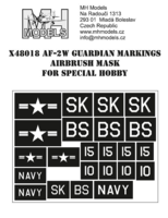 AF-2W Guardian markings airbrush mask