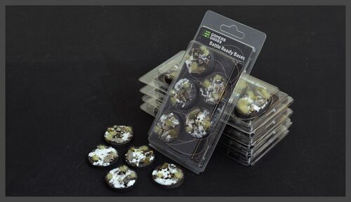 Winter Bases Round 40mm (x5) - Image 1