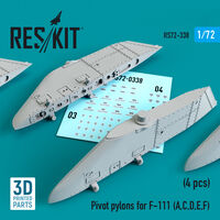 Pivot pylons for F-111 (A,C,D,E,F) (4 pcs) (1/72) - Image 1