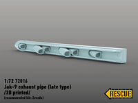 Jak-9 Exhaust Pipe (Late Type) (For Zvezda 7313 Kit)