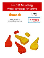 North American P-51 D Mustang Wheel Bay Plugs (for Tamiya kits) - Image 1