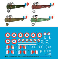 No 124 Lafayette Escadrille: Nieuport 11 (Prince, Lufbery and Masson- Rumsay)
