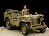 British Driver Western Desert WWII (for Tamiya Jeep)