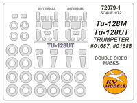 Tu-128M / Tu-128UT (Trumpeter) - (Double sided) + wheels masks - Image 1