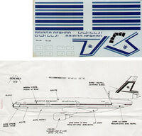 McDonnell Douglas DC-10 - Ariana Afghan YA-LAS Decals - Image 1