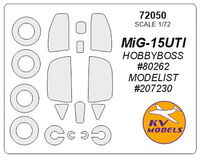 MIG-15UTI (HOBBYBOSS, MODELIST) + wheels masks - Image 1