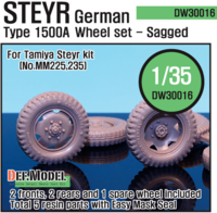 German Steyr 1500A Wheel set (for Tamiya 1/35) - Image 1