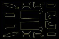 F-16a/b/c/d strengthening plates - vinyl - Image 1