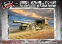 British Scammell Pioneer Heavy Artillery Tractor R100 w/ 7,2 Inch Howitzer