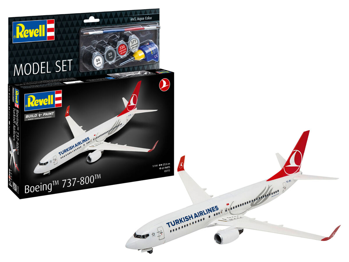 1:144 Boeing 737-800 Turkish Airlines - Model Set