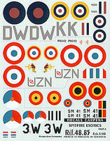 International Supermarine Spitfire Part 4 (4 schemes)